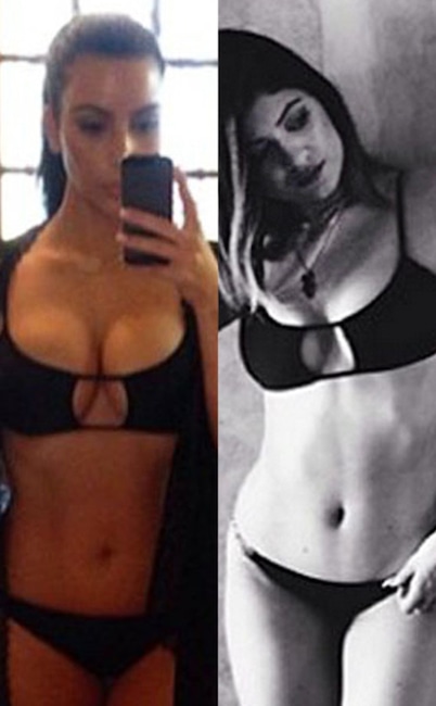 Kylie Jenner & Kim Kardashians Look Alike Style 